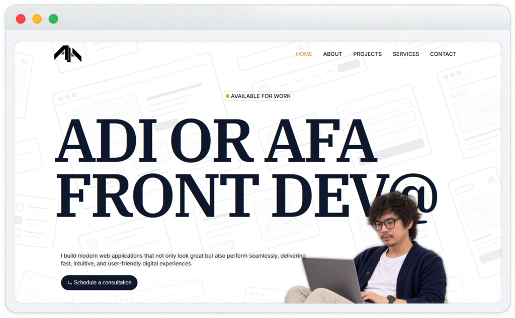 adi afa personal website